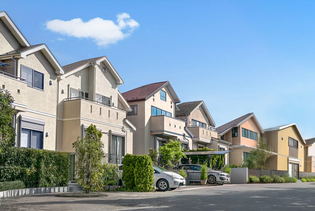 住宅街の画像