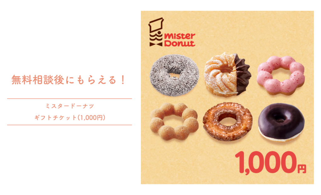 ミスタードーナツギフトチケット画像