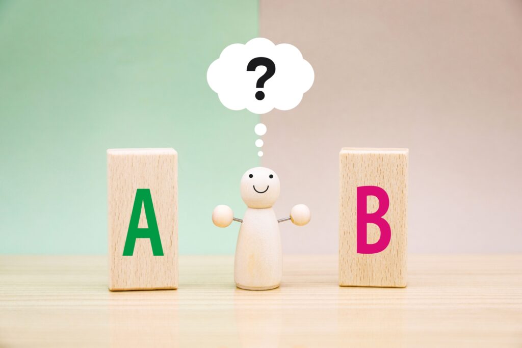 AかBか？ 選択のイメージの画像