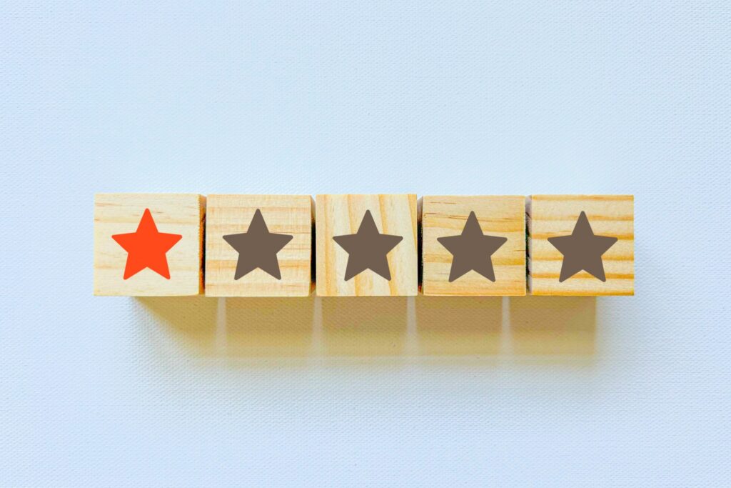 星1評価を表す画像